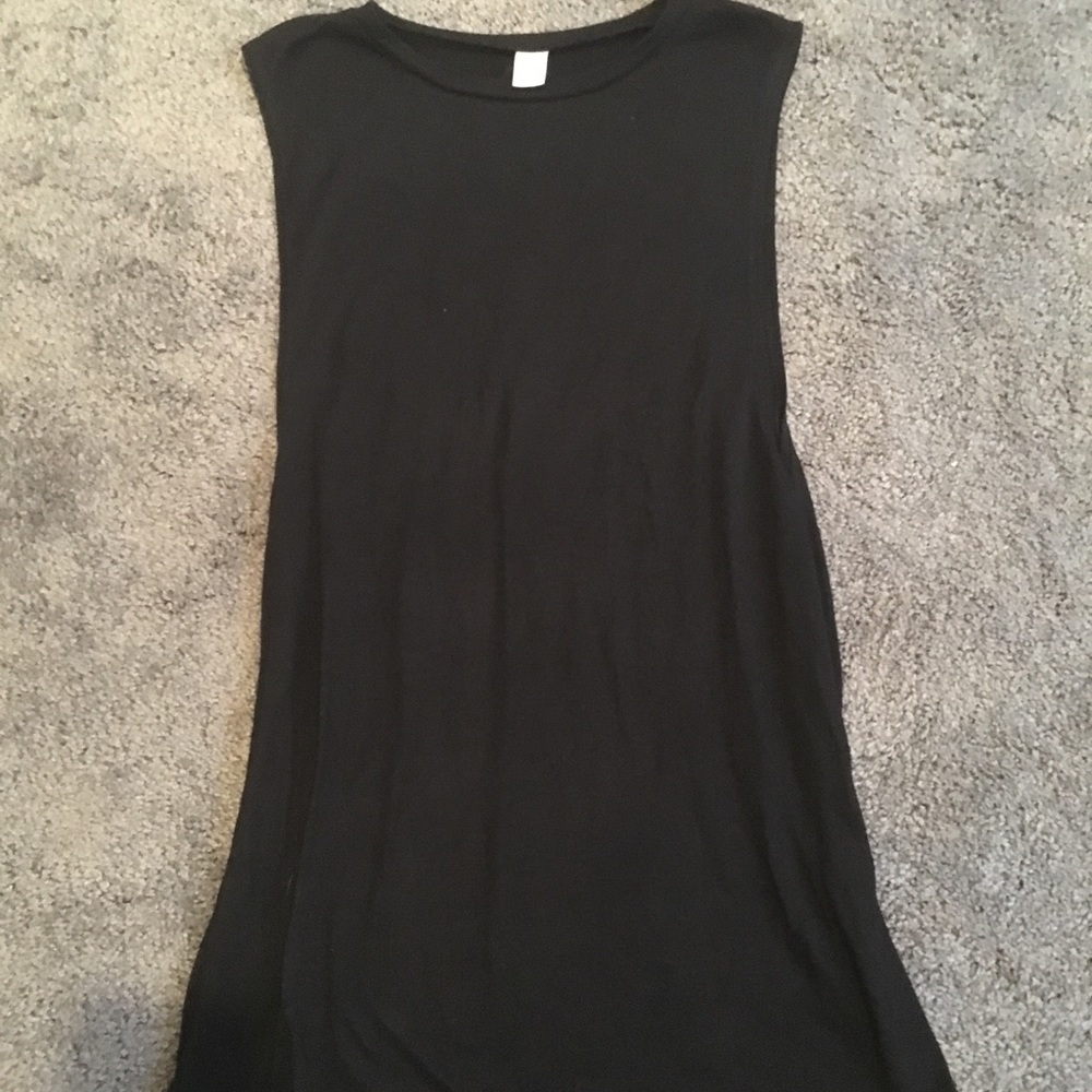 Black tank top